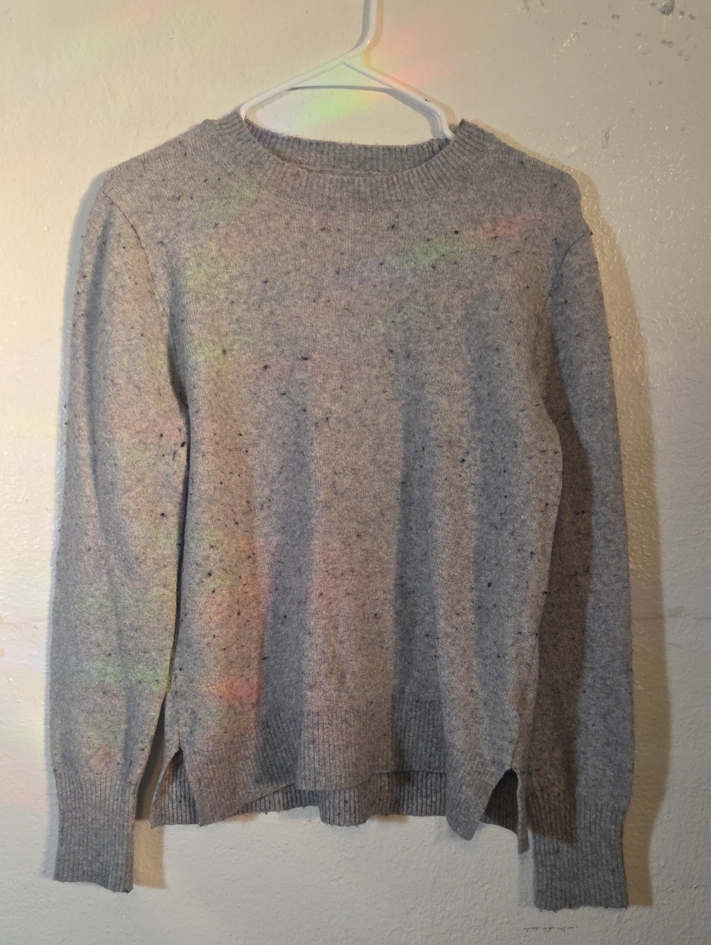 J. Crew Womens Heather Gray Crewneck Sweater Size Medium - Picture 1 of 7